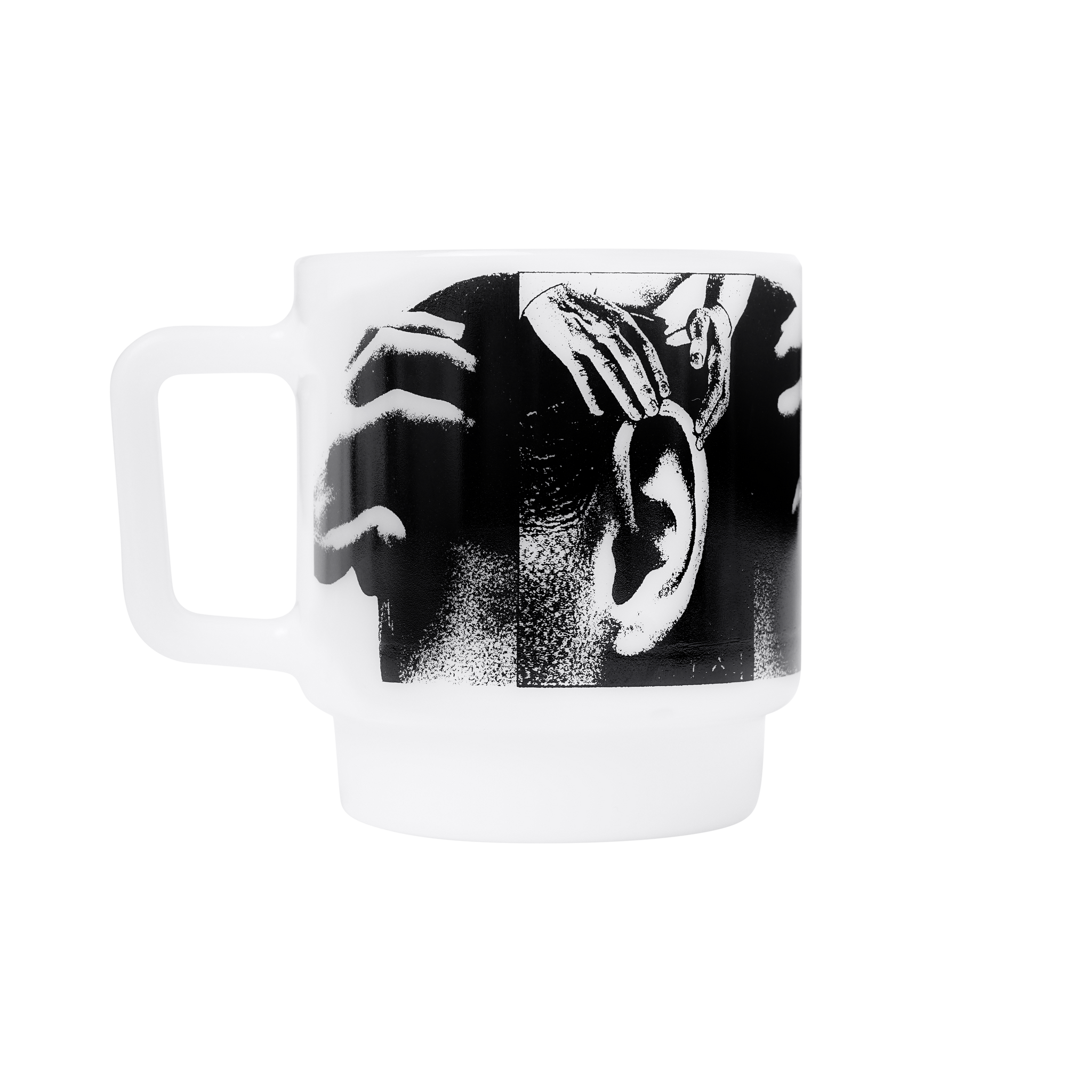 Milk Glass Mug - Feed Your Head
